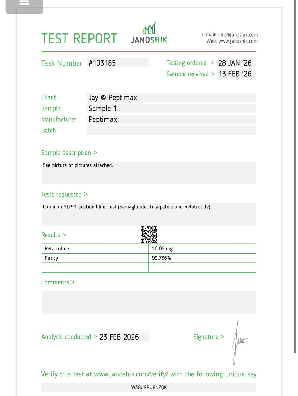 Reta - Research Grade