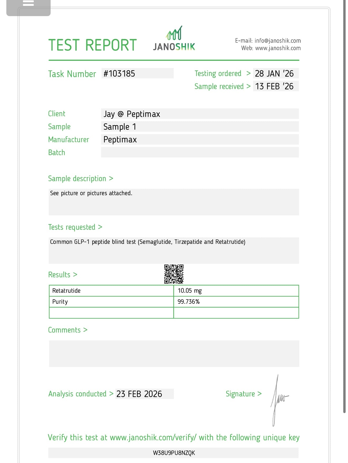 Reta - Research Grade