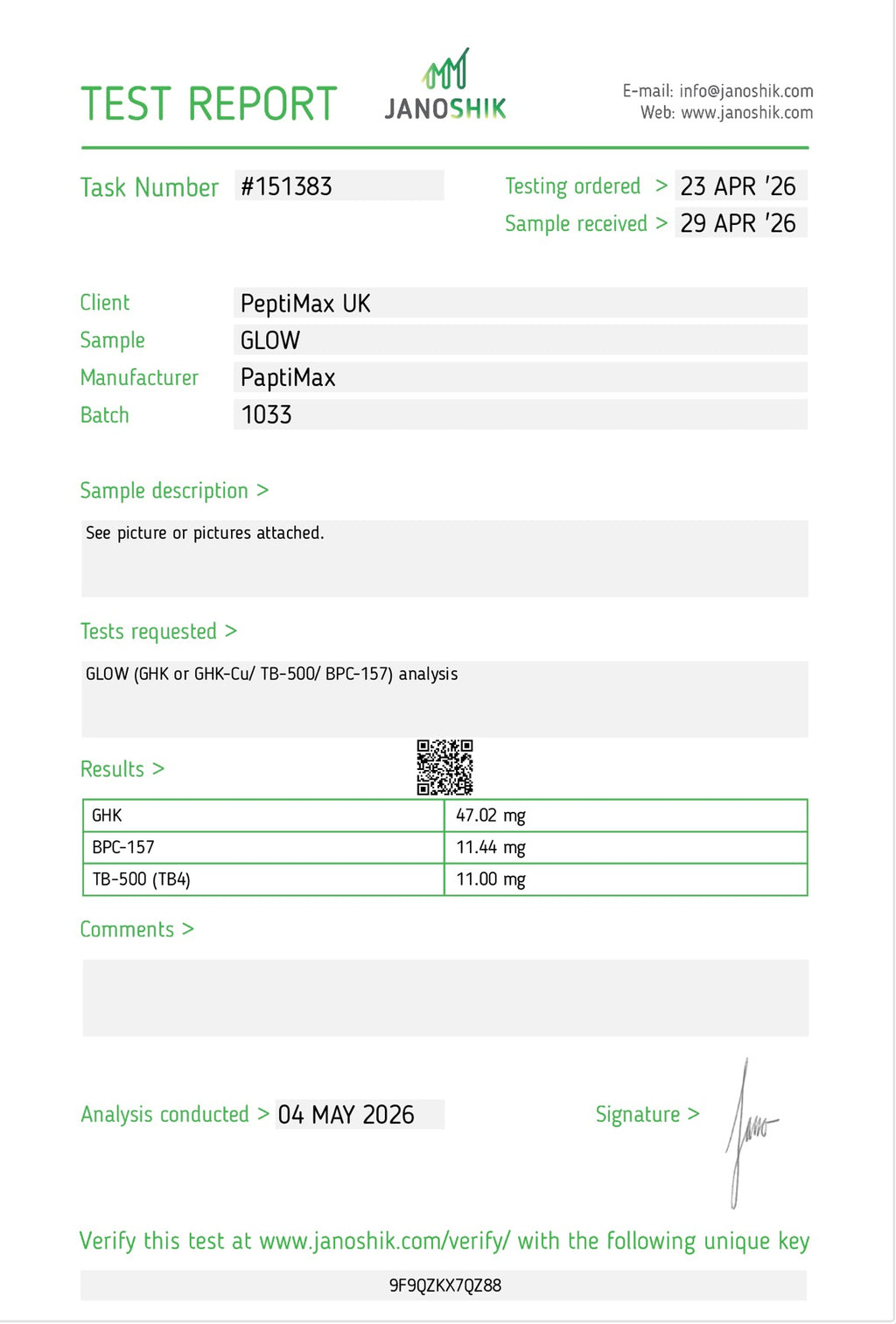 GLOW (GHK-CU, BPC157, TB500) - Research Grade
